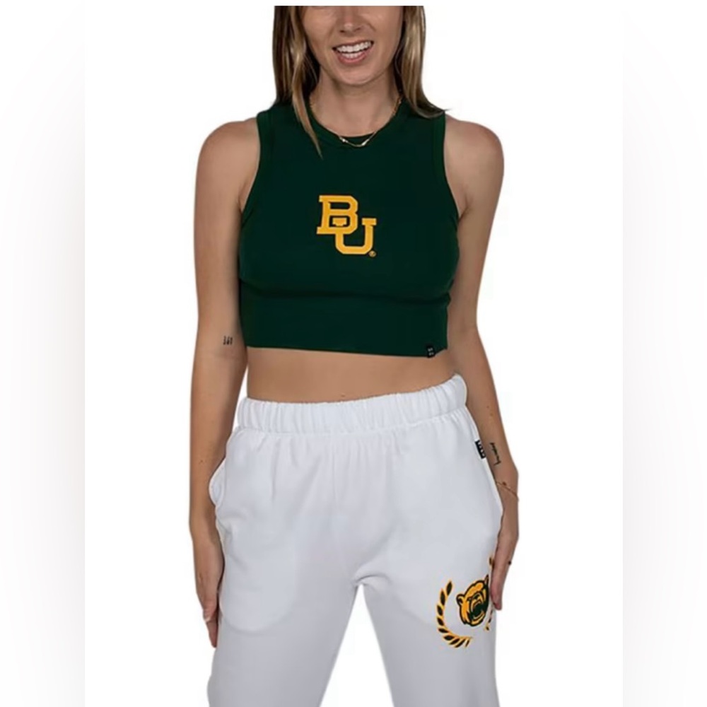 Hype And Vice Baylor Bears White Sweatpants SzS NWOT